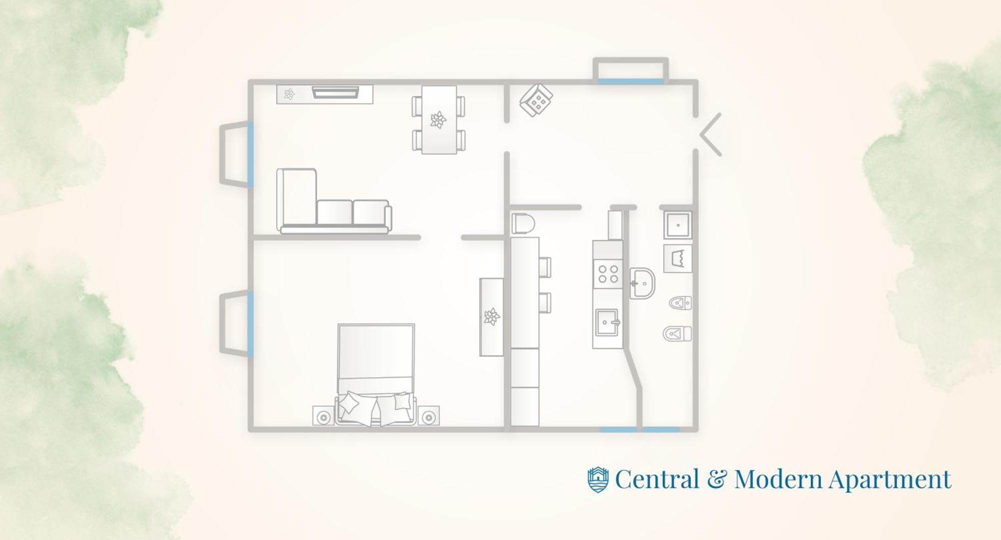 Central & Modern Apartment By Rent All Côme Esterno foto